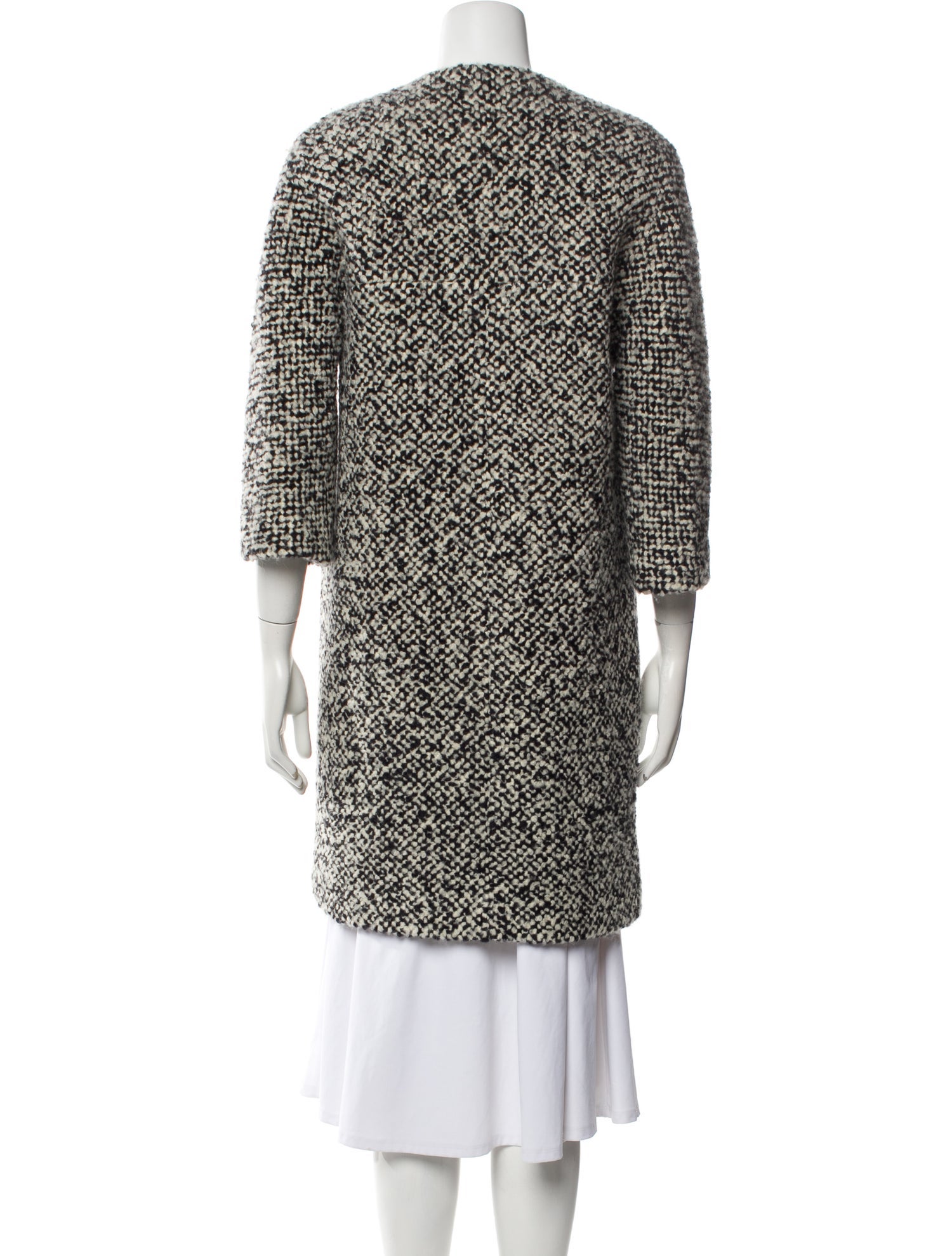 Lisa Perry Wool Tweed Pattern Coat